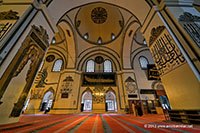 The Interior of Bursa Grand Mosque, Bursa, Turkey